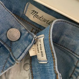 Madewell 10 inch high rise jeans